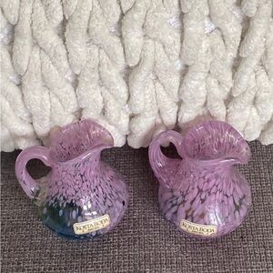 Kosta Boda  Sweden, -Miniature Glass Pitchers,Vintage